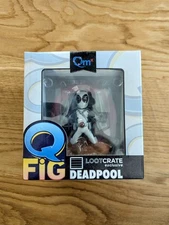 Qmx Q-Fig White Deadpool X-Force Lootcrate Exclusive Variant Figurine