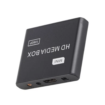 MARKENLOS Full HD Mini Box Media Player 1080P Media Player Box Unterstützung USB MMC RMVB