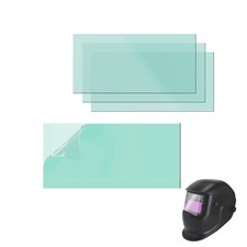 2'' x 4.25'' Welding Helmet Hood Clear Lens Cover 20pcs 