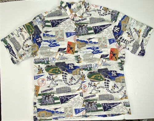 Reyn Spooner - Aloha New York Yankees Hawaiihemd Herren 3XL All Over Print MLB - Bild 1 von 10