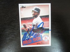 1985 Topps # 686 Mike Easler Autograph Signed Card (M) Boston Red Sox