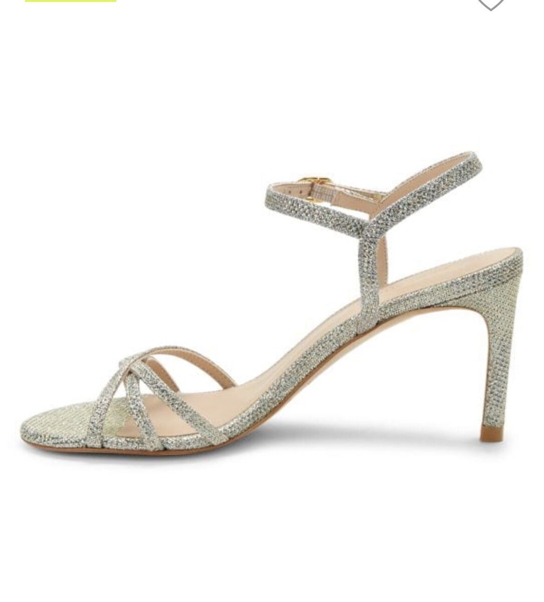 Stuart Weitzman STARLA strappy sandals heels silver Platino Stuart Weitzman STARLA strappy sandals heels silver Platino