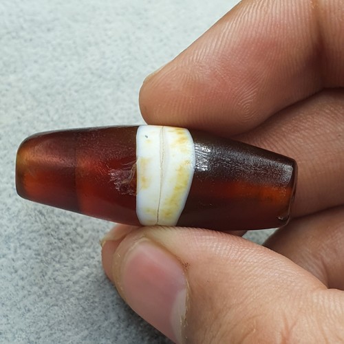 Vintage Natural Eye Pattern Himalayan Tibetan Agate Bead Amulet. - Picture 12 of 17