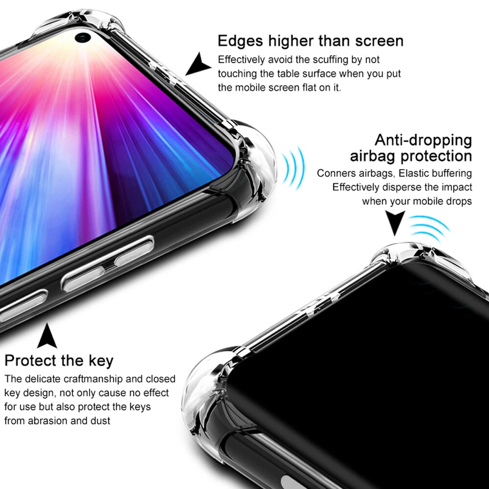 Funda Carcasa Teléfono Transparente Para Huawei Honor 20 9X 8X Mate 30 20 P30 Pro Nova 5T Foto 4 de 4