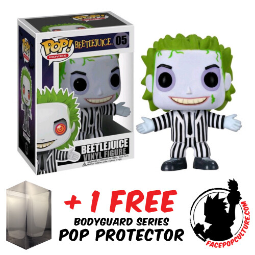 Funko Pop Vinyl Beetlejuice #05 Vinyl Figure + Pop Protector