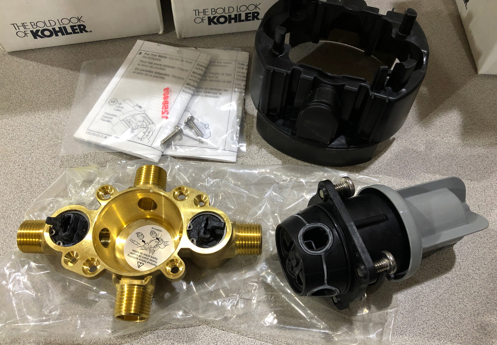 K8304KSNA RiteTemp® PressureBalancing Valve Body & Cartridge Kit w