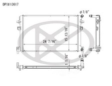 Radiator Koyo A13617 fits 2015 VW e-Golf