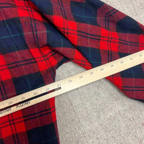 Vintage Pendleton Cardigan Mens Large Red 1960s Wool Plaid USA - Picture 8 of 10
