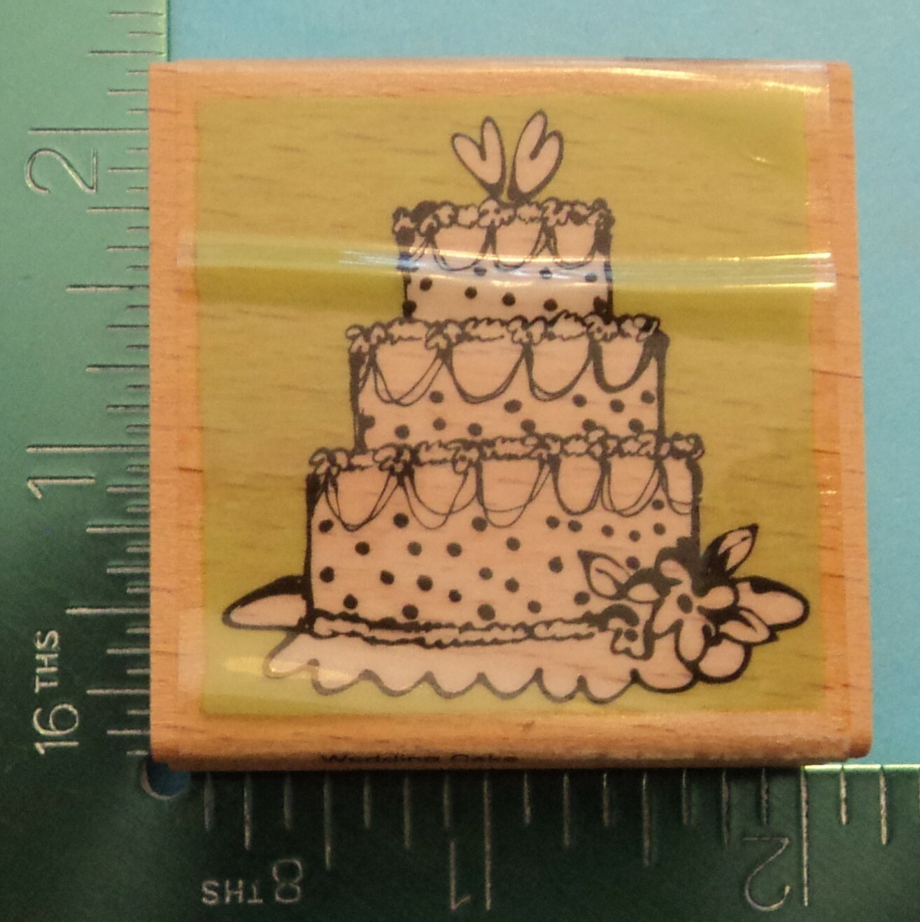 WEDDING CAKE Rubber Stamp by VAP Scrap