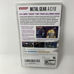 Metal Gear Acid Sony PSP, Sony Playstation Portable Complete in Box CIB MGS