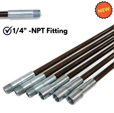 Fiberglass Chimney Brush Rod for Cleaning Wood Stove Pipe Flue Manual Sweeping