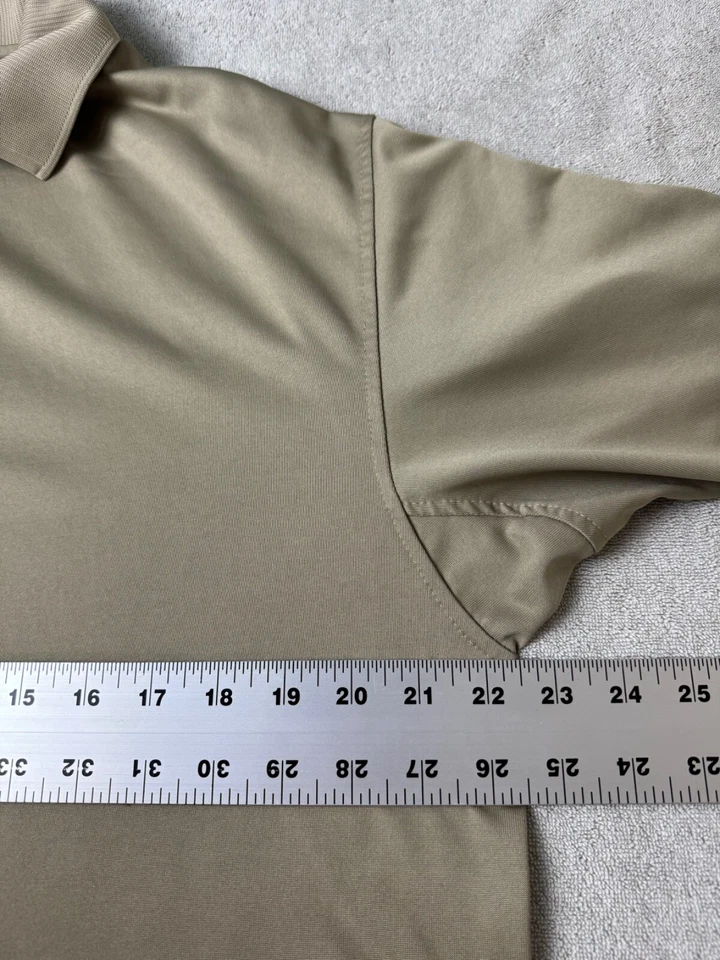 TRU-SPEC Men's Tactical Performance Polo Shirt Size L Coyote Pen Pocket Sleeve - Image 4 of 4