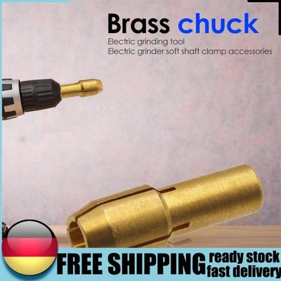 10pcs 0.5-3.2mm Brass Mini Drill Chucks Collet with Nut Kits Replacement Parts