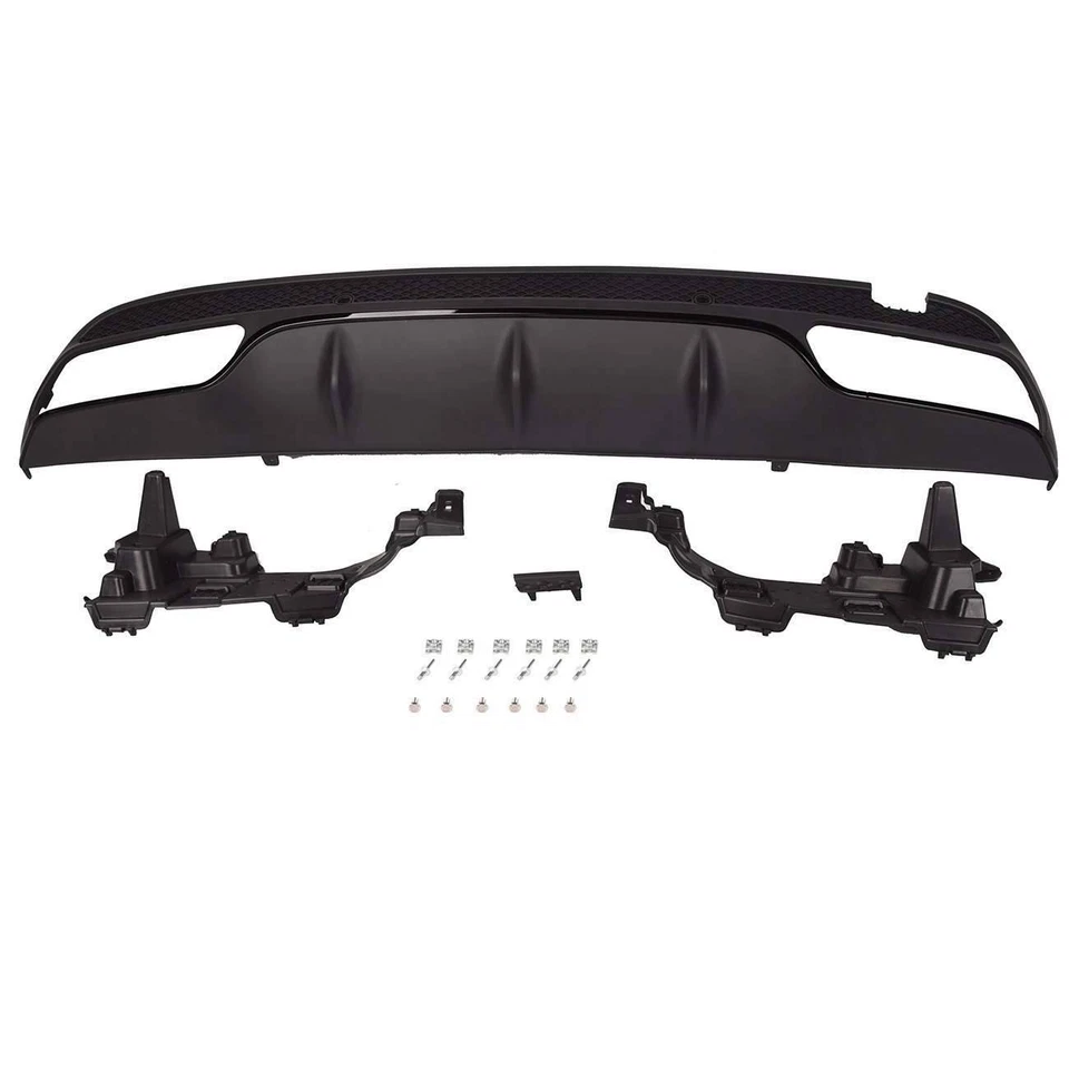 Difusor de parachoques negro para Mercedes Benz C63 AMG W205 2014 2015 2016 2017 2018 Foto 2 de 4