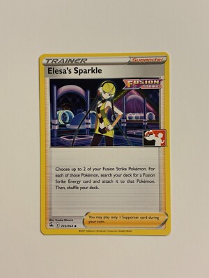 1x Elesa's Sparkle 233/264 Pokemon Prize Pack Series 1 Fusion Strike variant C