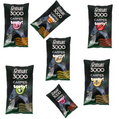 Sensas 3000 Carp Tasty Angelfutter Lockfutter Grundfutter Stippfutter