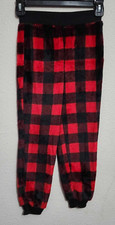 Kids Size 6/7 Soft Red Plaid Pajama Pants