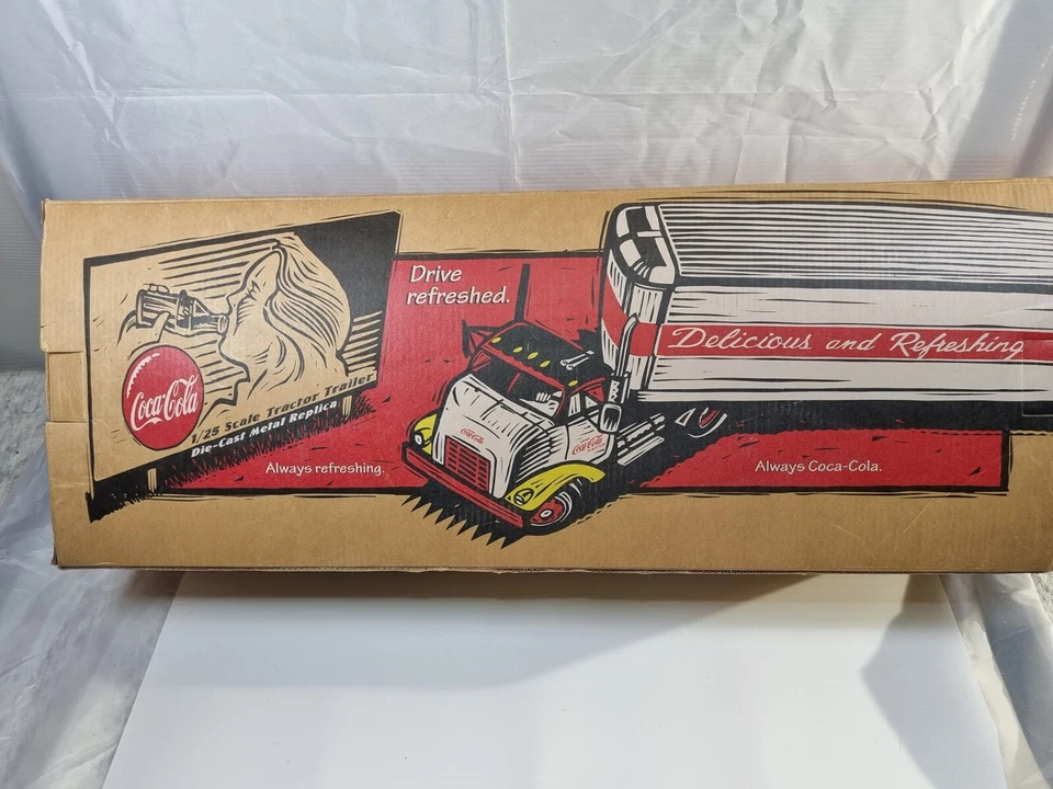 Ertl 1/25 Scale Diecast 1954 GMC Coca Cola Semi with Great Dane Trailer with Box - Image 2 of 4