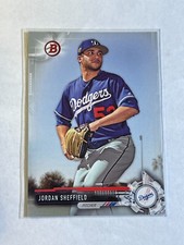 Jordan Sheffield 2017 Bowman Draft Silver Border SP #ed /499 #BD-134 Dodgers