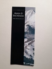 Aspen and Snowmass Ski Season 1992 - 1993 Information Leaflet