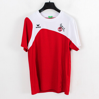 FC Koln Erima Mens S Football Soccer Practice Jersey Shirt Training Kit Red Top