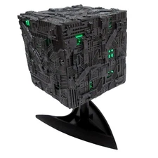 Model Borg Cube Lights + Makes Sounds Star Trek Next Generation Ship - See Video