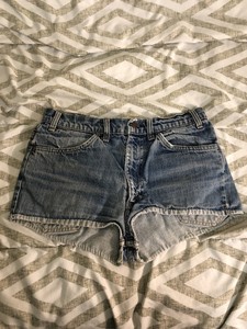 70s jean shorts mens