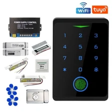Tuya WiFi Fingerprint Access Control Kits Security Waterproof Outdoor Keypad
