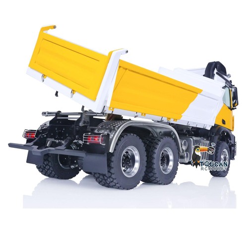 1/14 LESU RC Hydraulic Dump 6x6 Truck RTR 3-way Dumper Car Model I6S Front Hook - Picture 3 of 12