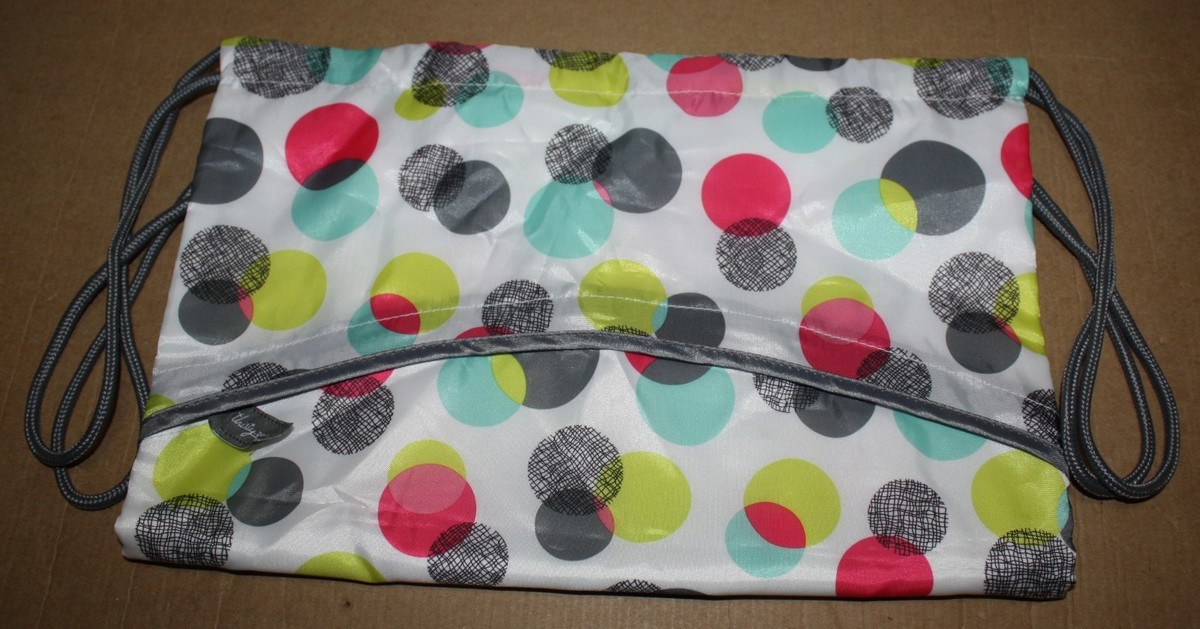 Thirty One cinch sac drawstring backpack punch bowl zipper retired celebrate NWOT - Thirty-One Cinch Sac Backpack #3039  main image 2