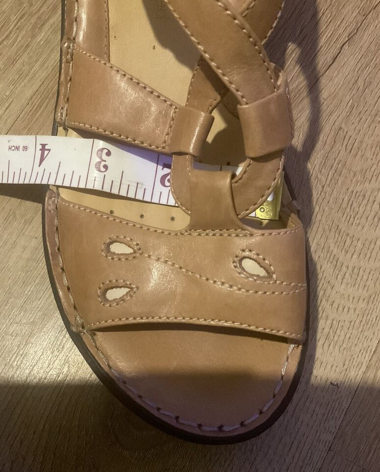 Clarks Artisan Unstructured Tan Wedge Sandals Size 5 1/2 D | eBay