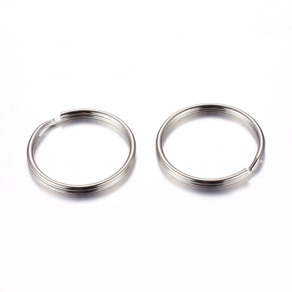 Key Rings Without Inscription Keychain Split Rings Split Rings For Keys & Crafts – 15/20/24/25/30mm ...