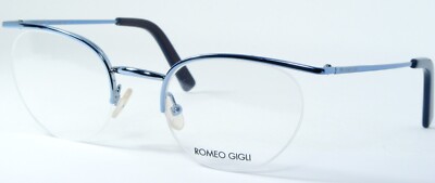 ROMEO GIGLI GENIUM RG203 8M1 SHINY BLUE EYEGLASSES GLASSES 203 47-21-135mm Italy