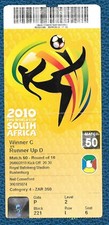 WORLD CUP 2010 / ROUND OF 16 / USA GHANA 26-june-2010 TICKET ORIGINAL LOOK PIC.