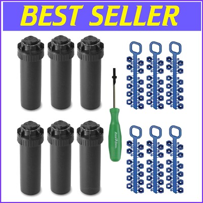 Rainbird 5000 Series Adjustable Rotor Sprinkler Head 6-Pack for 25-50ft Coverage