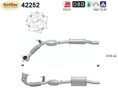   Katalysator Audi TT 2.0 TFSI, 147kW, Euro 4