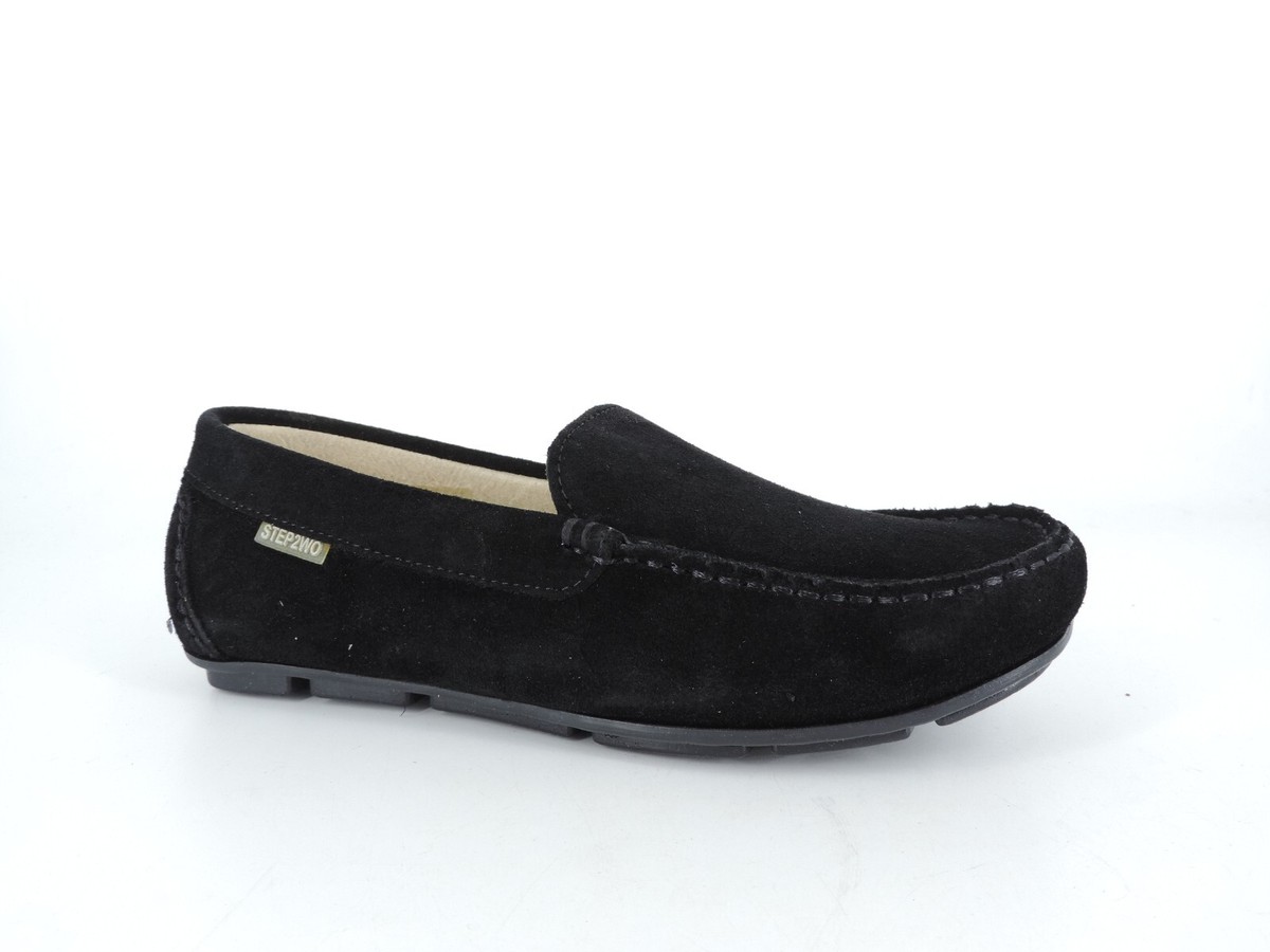 Step2Wo London Brady Black Suede Loafer Size uk Eur 37 rrp £62 CR53