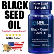 500 mg Black Cumin Seed Oil non-GMO   Immune  Inflammatory balance