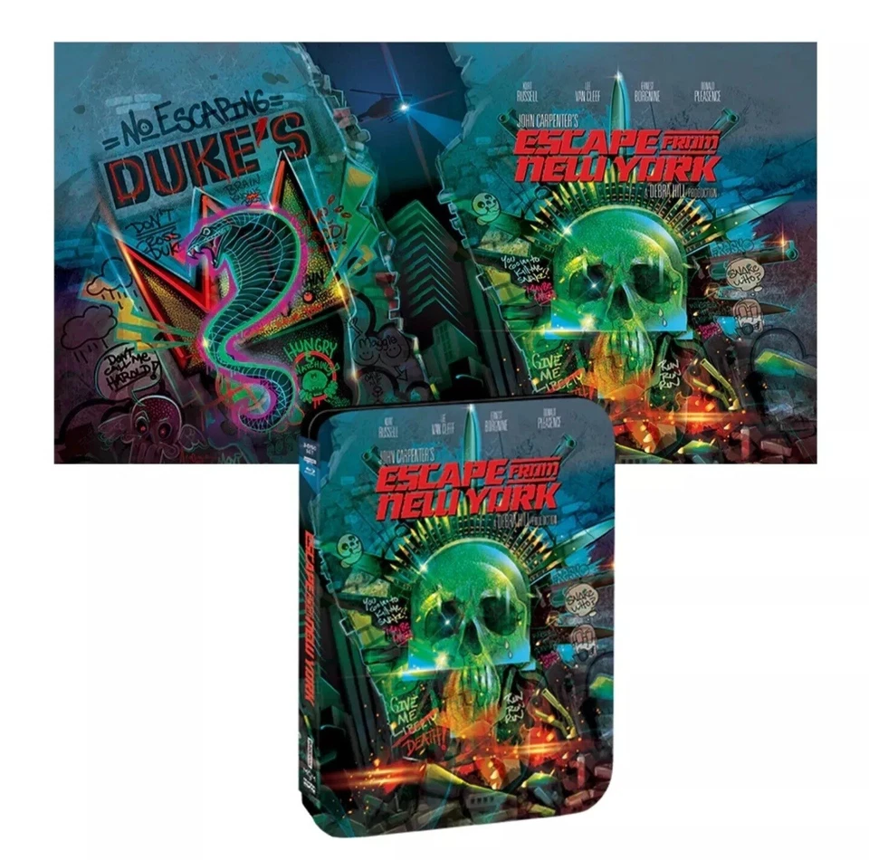Escape from New York Steelbook 4K UHD + Blu-ray W/ Poster (US IMPORT) - Image 1 of 1
