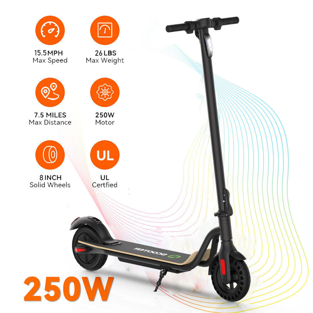 Megawheels Adults Teens Folding Electric Scooter E-Scooter 250w Motor 3-Speed
