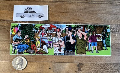 Strangelove Skateboards Serial Killer Party 2 sticker Sean Cliver Art Supreme