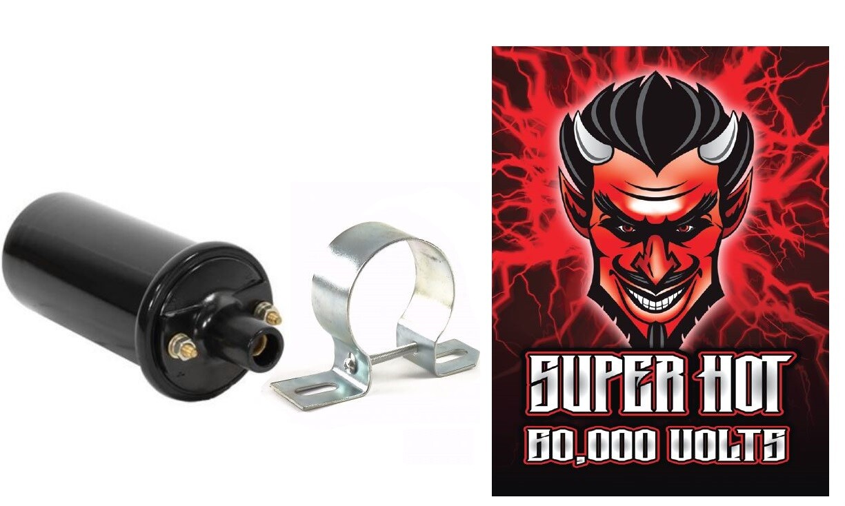 12V "Super Hot" Coil (60,000 Volts) 3.0 ohm Internally resisted eBay