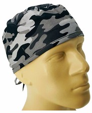 Scrub Cap Nurse Scrubs Hat Nursing Doctor Surgical Vet Black Camouflage Camo