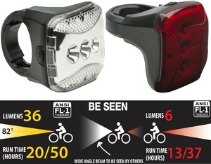 LED lights Bicycle Locking Light Set 