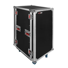 Gator Cases 20U Standard Wooden ATA Road Rack Case with Casters; 17" Deep