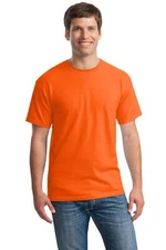 Safety Orange Shirts Short-Sleeve Workwear Gildan - 5000 Fire Dept T Shirt