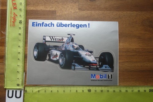 Alter Aufkleber Motorsport Rallye Motorrad Formel 1 MOBIL 1 Mercedes