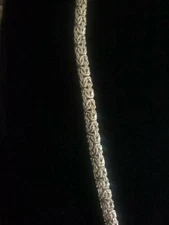SALE!!  Classy 7.2mm 14k yellow Gold 18" Byzantine Link Necklace