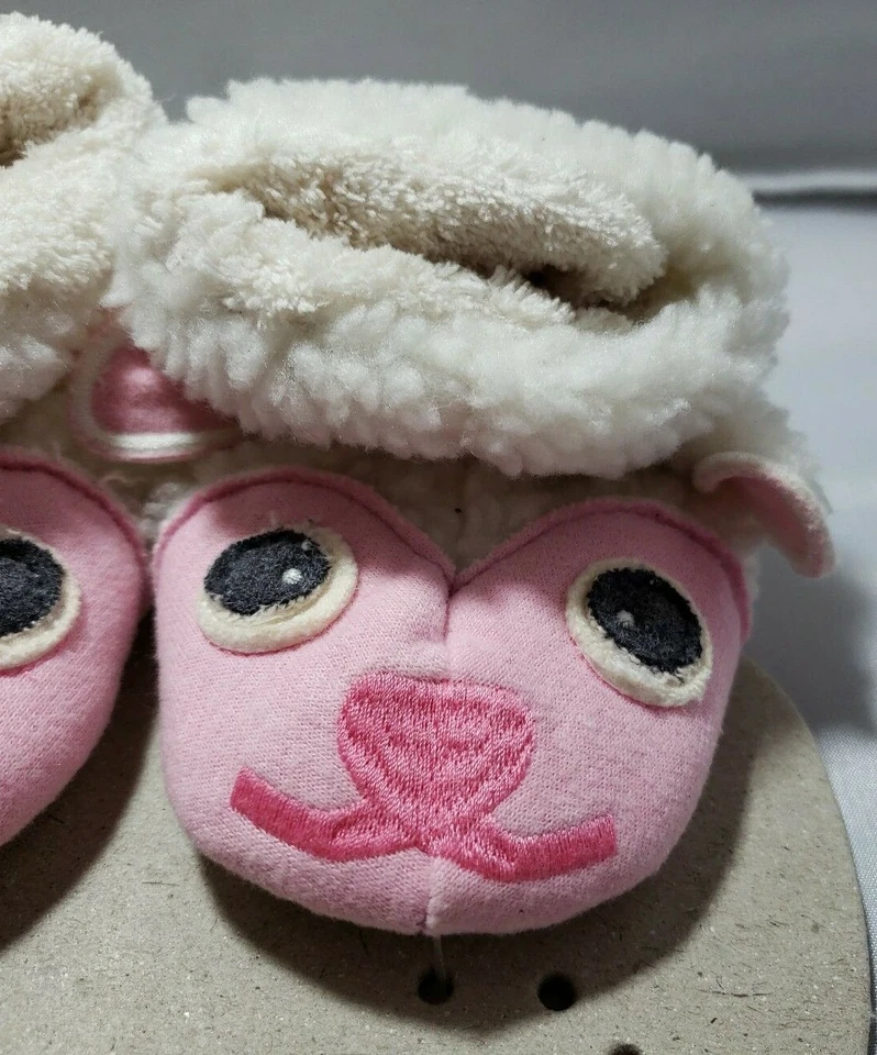Bellota Niños Pequeños 6 12 Mos Oveja Cordero Zapatillas Nuevas Niñas Critter Bebé Botines Foto 4 de 4
