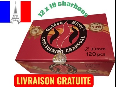 Shisha Kohle, Lutschtabletten 33 mm, Shishafeuer, Räucherkohle mit Schnellzündung.